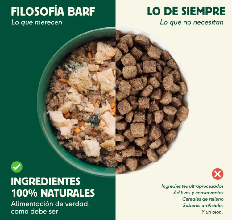 GATOS LATA FILOSOFÍA BARF CERDO 120GR 3 GATOS LATA FILOSOFÍA BARF CERDO 120GR - Imagen 3