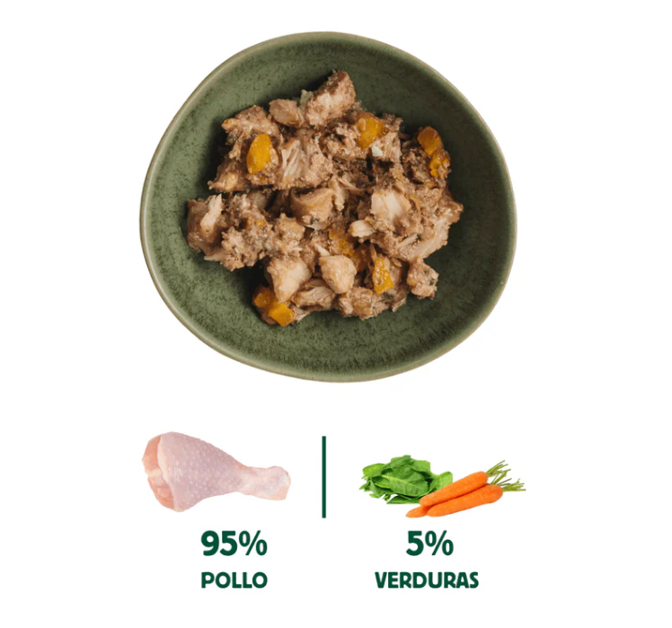 GATOS LATA FILOSOFÍA BARF POLLO 120GR 2 GATOS LATA FILOSOFÍA BARF POLLO 120GR - Imagen 2