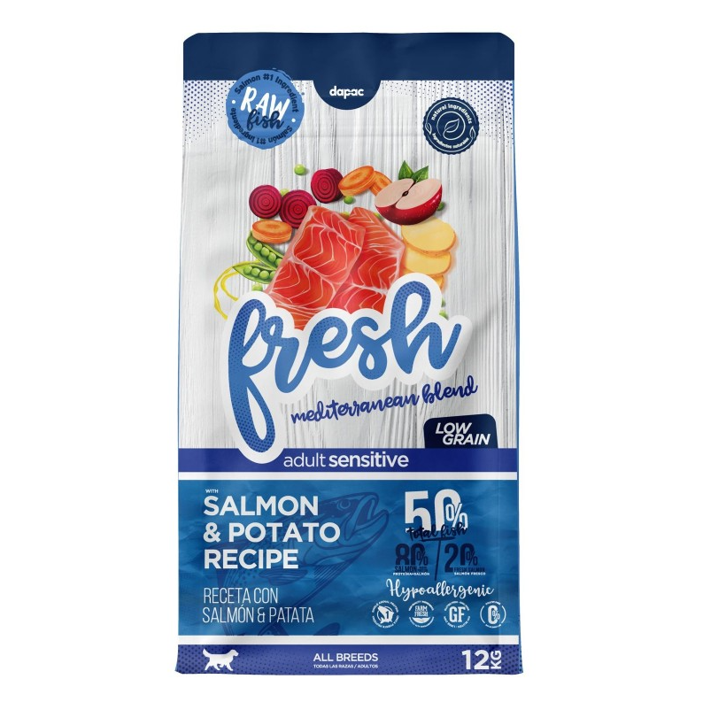 FRESH ADULT SALMÓN & PATATA 12kg 1 FRESH ADULT SALMÓN & PATATA 12kg