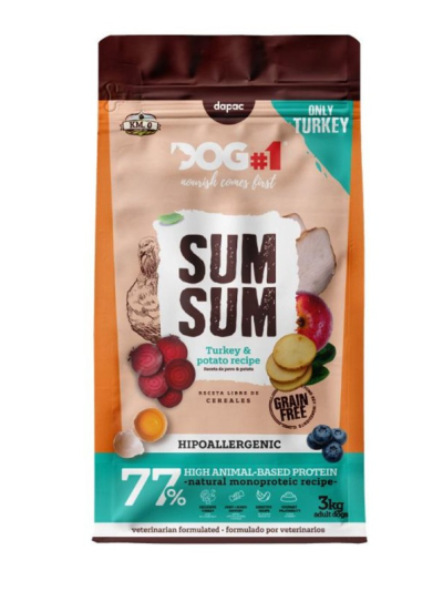 SUM SUM GRAIN FREE PAVO & PATATA 3KG