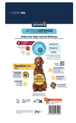 ADVANCE DOG SENSITIVE CARE MEDIUM-MAXI CORDERO & ARROZ 3KG - Imagen 2