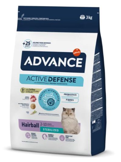 ADVANCE CAT STERILIZED-HAIRBALL C&R 3 KG 26 99