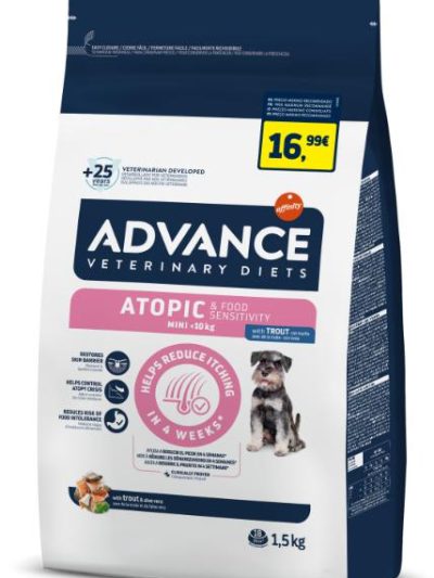 AVET DOG ATOPIC MINI TRUCHA 1 5 KG 16 99