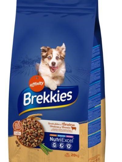 BREKKIES DOG CORDERO 20 KG