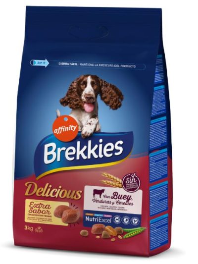 BREKKIES DOG DELICIOUS BUEY 3 KG