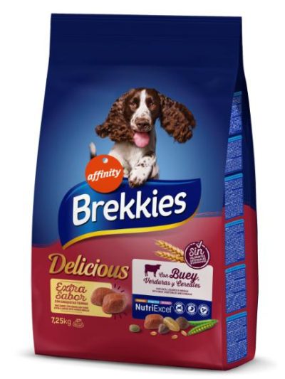 BREKKIES DOG DELICIOUS BUEY 7 25 KG  