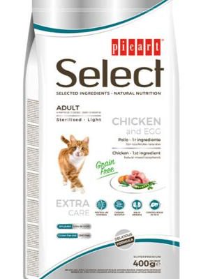 SELECT CAT GRAIN FREE STERILISED LIGHT 8KG