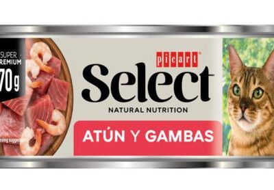 SELECT CAT LATA WET atún y gamba 70 GR 18
