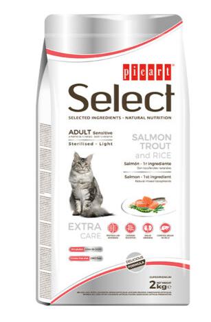 SELECT CAT SENSITIVE STERILISED LIGHT 8KG