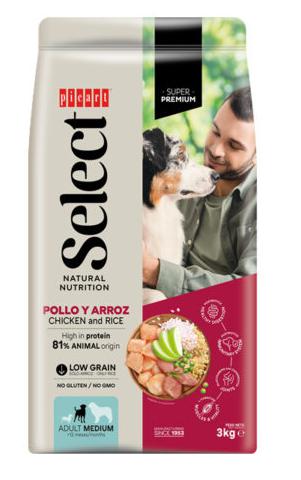 SELECT DOG MEDIUM ADULT CHICK&RICE 12 KG