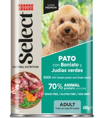 SELECT LATA ADULT PATO&boniato&judías  400g