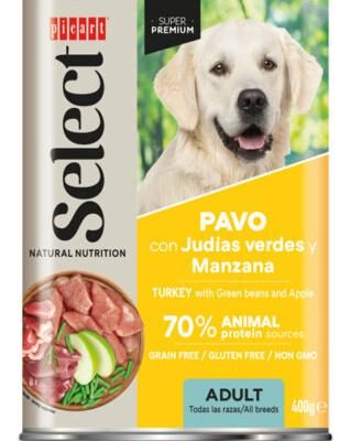SELECT LATA ADULT PAVO&judías&manzana  400g