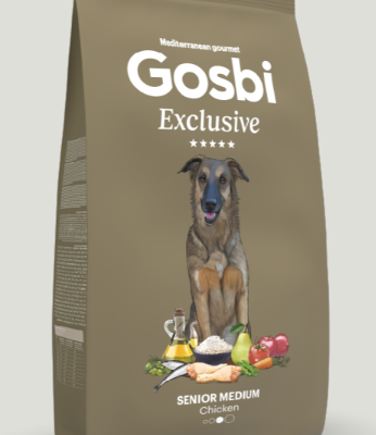 GOSBI EXCLUSIVE DOG SENIOR MEDIUM CHICKEN 12KG