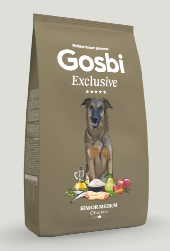 GOSBI EXCLUSIVE DOG SENIOR MEDIUM CHICKEN 12KG 1 GOSBI EXCLUSIVE DOG SENIOR MEDIUM CHICKEN 12KG