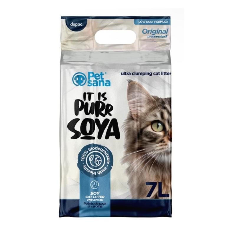 PET SANA PURR SOYA ULTRA AGLOMERANTE 7L 1 PET SANA PURR SOYA ULTRA AGLOMERANTE 7L