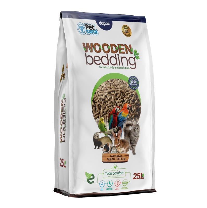PETSANA LECHO VEGETAL WOODEN BEDDING 25L 1 PET SANA LECHO VEGETAL WOODEN 25L