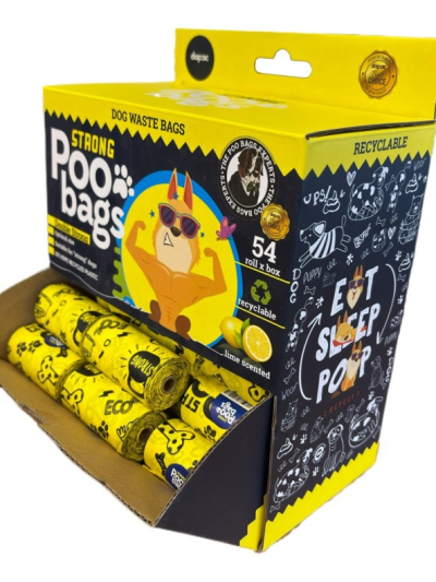POO BAGS STRONG AMARILLA CAJA 54x12