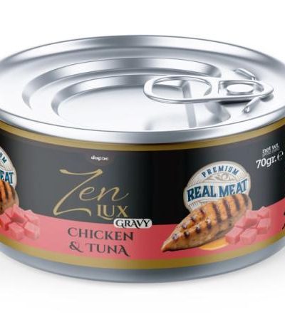 ZEN LUX POLLO Y ATÚN EN SALSA 70GR