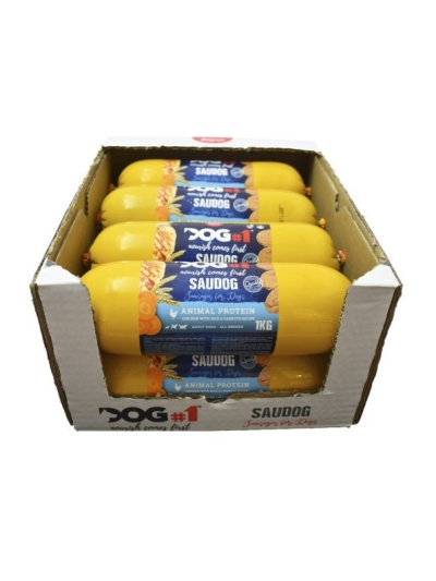 SAUDOG SALCHICHA POLLO Y ZANAHORIA 1KG