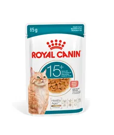 ROYAL CANIN CAT AGEING +15 CAJA SOBRES EN SALSA 85 GR 12 UD