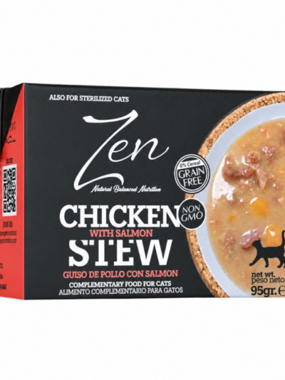 ZEN CAT GUISO DE POLLO CON SALMÓN 95 GR