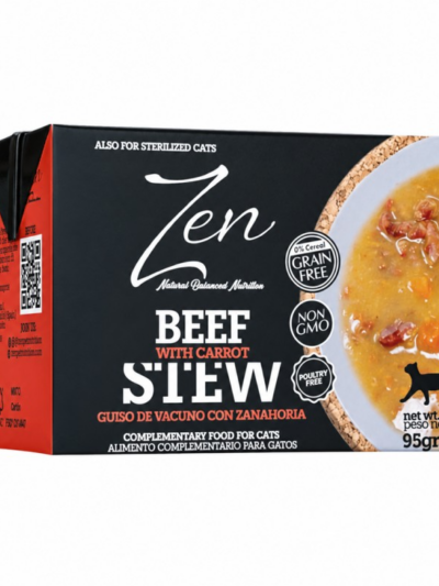 ZEN CAT GUISO DE TERNERA CON ZANAHORIA 95 GR