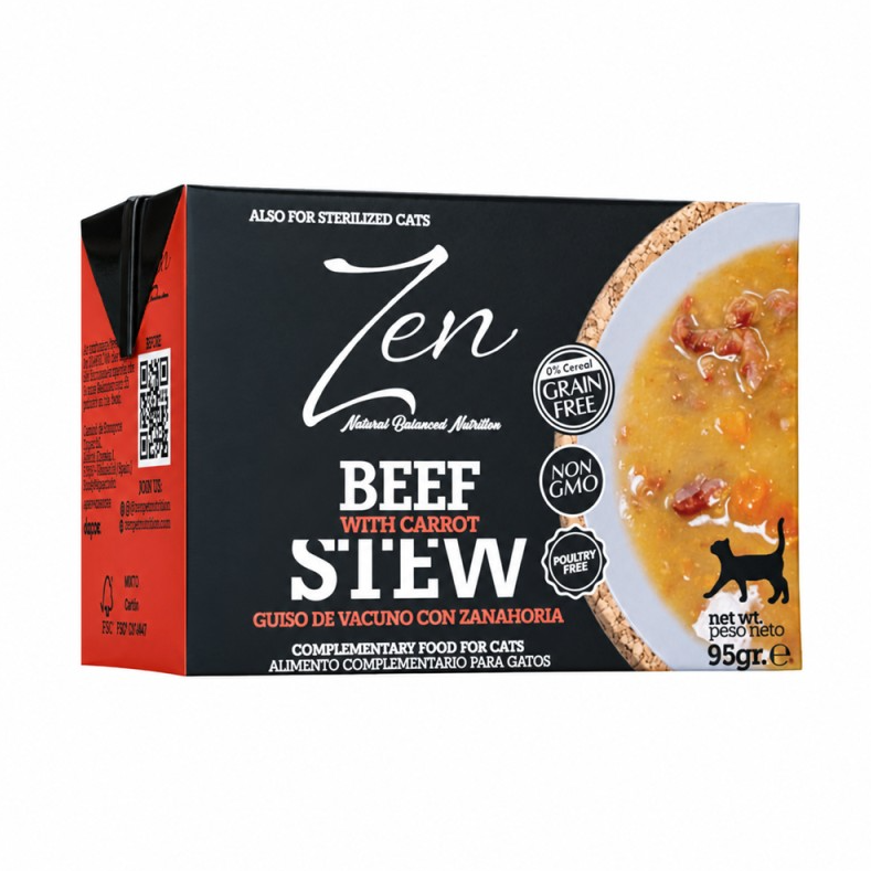 ZEN CAT GUISO DE TERNERA CON ZANAHORIA 95 GR 1 ZEN CAT GUISO DE TERNERA CON ZANAHORIA 95 GR